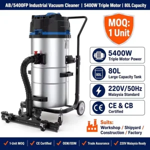 5400W Wet and Dry Vacuum Cleaner Heavy Power 80L Large Capacity Industrial Vacuum Cleaner