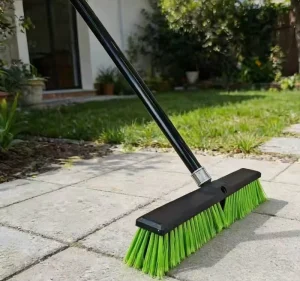 55 Inch Heavy Duty Outdoor Floor Broom Garden Cleaning Brush Durable PP PET Eco Friendly Ground Cleaning Tool