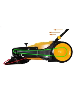 55L Hand Push Manual Floor Sweeper for Roads