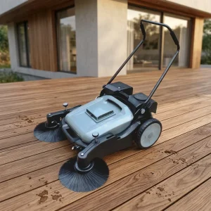 55L Walk Behind Sweeping Machine Hand Push Mini Floor Sweeper Industrial Manual Floor Sweeper Hand Push Road Sweeper