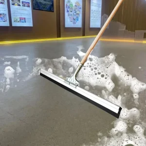 55cm Floor Squeegee with Rubber Blade, Stainless Steel and Plastic Construction for Indoor and Outdoor Floors, Glass, Marble, and Wood