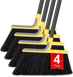 58-Inch Long Handle Floor Broom for Indoor and Outdoor Sweeping