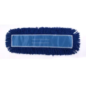 60cm Cotton and Acrylic Dry Dust Flat Mop Head with Pockets