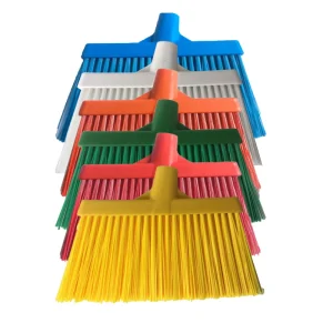 61020523 Hard Bristle Broom with Plastic Head Dustpan for Food Factory and Cold Storage Floors