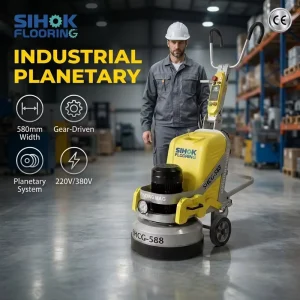 7.5kW 220V Planetary Concrete Floor Grinder 580mm for Large-Area Epoxy Projects CE