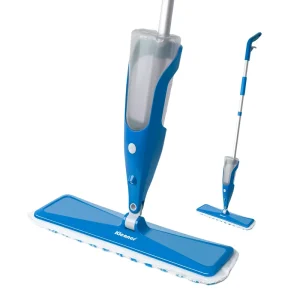 700ML Microfiber Water Spray Flat Mop with 2-Section Aluminum Handle