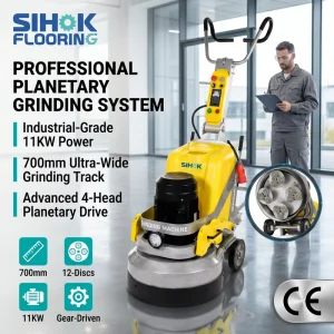 700mm 4-Head Planetary Floor Grinder 11kW 380V Concrete Grinding Machine for Large Area Preparation