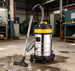 70L Stainless Steel Industrial Wet & Dry Vacuum Cleaner with Low Noise