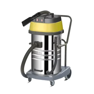 70L Yellow Manual Industrial Car Beauty Double Motor Wet Dry Powerful Suction High Power Waterproof Vacuum Cleaner