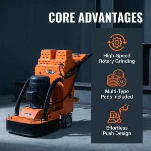 720mm Variable-Frequency Speed-Control Floor Grinder 220V Single-Phase Concrete Surface Grinding Machine