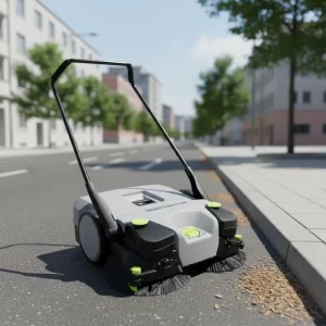 78 cm Cleaning Width Battery Powered Walk Behind Floor Sweeper New Condition Electric Road Sweeper with Core Motor Brush on Sale