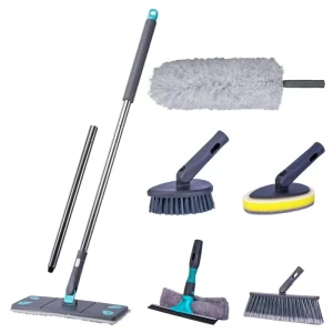 7in1 Microfiber Cleaning Kit with Mop Broom