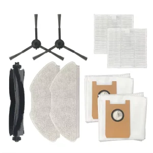 9PCS Replacement Parts for AIRROBO T20 Cleaner Robot Dust Bag Accessories Kit Main Roller Brush Mop Pad HEPA Filter Side Brush