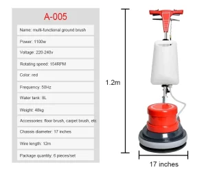 A-005 Multifunctional Floor Polishing Machine for Concrete Cleaning