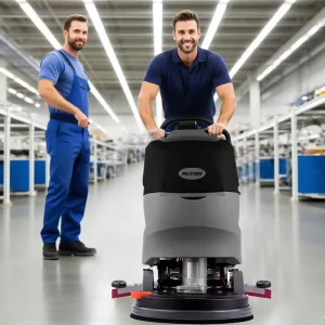 A4 Self Cleaning Walk Behind Floor Scrubber for Large Area Commercial Cleaning