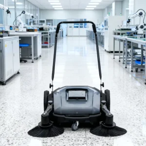 AL920 Walk-Behind Manual Sweeper for Workshops, Non-Electric