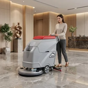 AS560 Warehouse Floor Scrubber 24V 100Ah Electric Scrubber Dryer 2600 m²/h