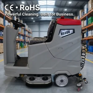 AS800 Small Ride-On Floor Scrubber for Concrete Floors