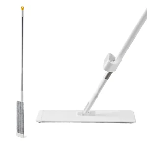 Absorbent Flat Squeeze Mop Cleaner Microfiber Hands Free Self-wringing Flat Mop Cleaning Floor for Home