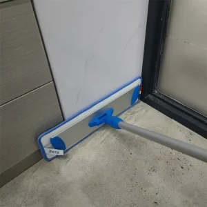 Absorbent Long Stainless Steel Handle Rectangular Microfiber Flat Mop for Marble Floors