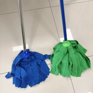 Absorbent Microfiber Terry Strip Mop Head with Aluminum Washable Mop Cloth