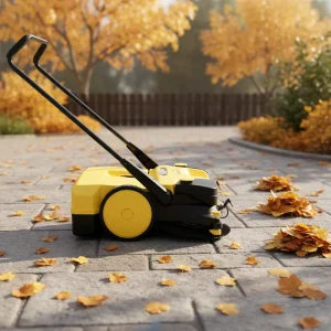 Adjustable-Brush Manual Walk-Behind Street Sweeper for Road and Construction Use