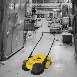 Adjustable Brush Street Sweeper Cleaning Machine Manual Pushed Type with 12V Electric Battery Used Farm Construction Industries