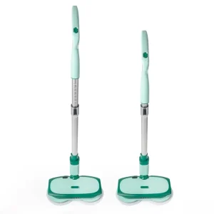 Adjustable-Handle Cordless Electric Spray Spin Mop with 2600 mAh Detachable Battery for Wet and Dry Cleaning