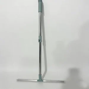 Adjustable Long Handle 180° Rotatable Silicone Floor Squeegee for Household Window Glass and Bathroom Cleaning
