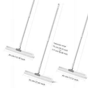 Adjustable Silicone Floor Scraper Squeegee Bathroom Broom Mop