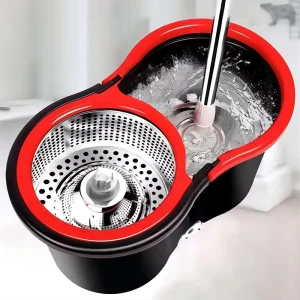 Adjustable Telescopic Handle 360-Degree Self-Wringing Spin Mop with Bucket