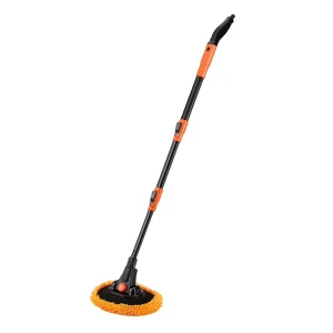Advanced Eco Friendly Soft Microfiber Car Wash Brush & Mop with Aluminum Handle