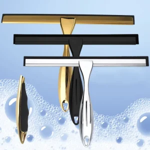 All-Purpose Stainless Steel Shower and Window Glass Squeegee with Sticky Hook