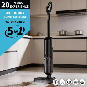 All in One Intelligent Wireless Cordless Handheld Wet Dry Vacuum Cleaner with 151 180 AW Suction Power for Household & Hotel Use