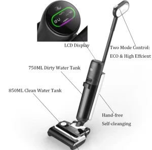 All in One Wet & Dry Floor Washer with LED & LCD Display Self Cleaning Multi Function for Household Use