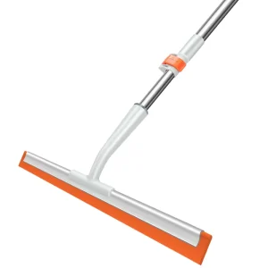 Aluminum Alloy Silicone Telescopic Handle Glass Scraper for Bathroom Window and Floor Cleaning
