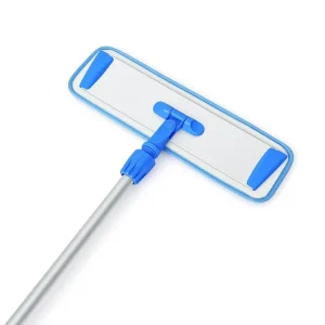 Aluminum Euro Style Light Weight Flat Mop with Four Side Wringing Microfiber Dust Pad Hook Premium Wet Mopping for Tile Floors