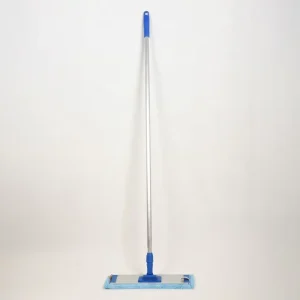 Aluminum Flat Dust Mop with Microfiber Cover Adjustable Long Handle Dust Push Mop for Hotel Property Commercial Cleaning