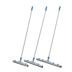 Aluminum-Handled Double Sponge Rubber Water Squeegee for Tile Floors and Restaurants