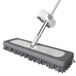 Aluminum Manual Twist Bucket-Style 360-Degree Rotating Foldable Flat Mop with Self-Cleaning Chenille Head for Home and Hotel