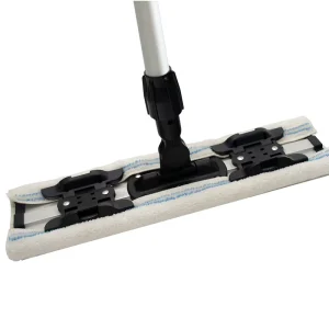 Aluminum Microfiber Flat Mop with Adjustable Telescopic Stainless Steel Handle