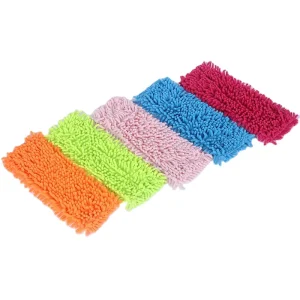Aluminum Pole Lint-Free Water Absorption Quick-Dry Replacement Microfiber Chenille Flat Floor Mop