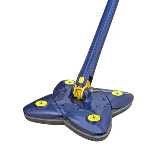 Aluminum Pole Multifunctional Microfiber Flat Mop with Rotating Head, 10 Mopheads Included