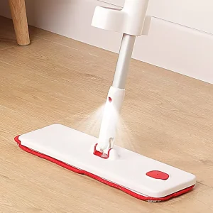 Aluminum Self-Squeeze Microfiber Flat Mop and Floor Cleaning Spray Mop