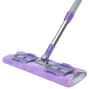Amz Hot Long Handle Stainless Steel Self Wringer Sustainable Water Absorbing Detachable Microfiber Mop Pads Head Mops
