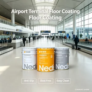 Anti-Slip, Wear-Resistant, Dustproof Epoxy Floor Paint for Airport Terminal Floor Coating