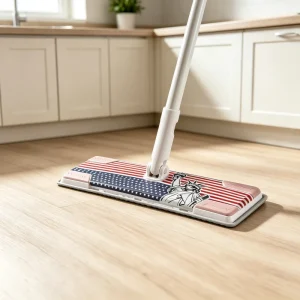 Anti static Lightweight EVA Rectangular Baseplate Dust Mop Iron Handle High Dehydration Rate Extendable Design Durable 20 000+