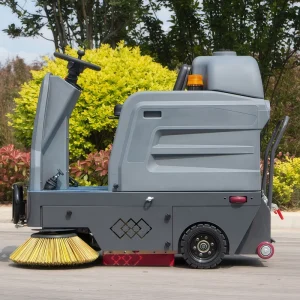 Automatic Battery-Powered 1300mm Ride-On Electric Street Vacuum Floor Sweeper Industrial Lithium Sweeper