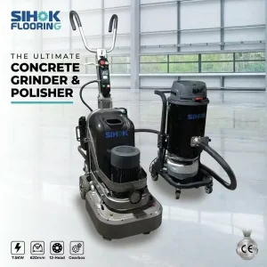 Automatic Concrete Grinding Machine Floor Grinder Single Phase 7.5KW 10HP 620mm 12-Head Gear-Driven Floor Polisher