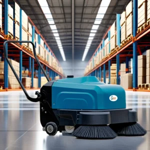Automatic Electric 1000 Street and Road Floor Sweeper with Pump, Brush, and Battery